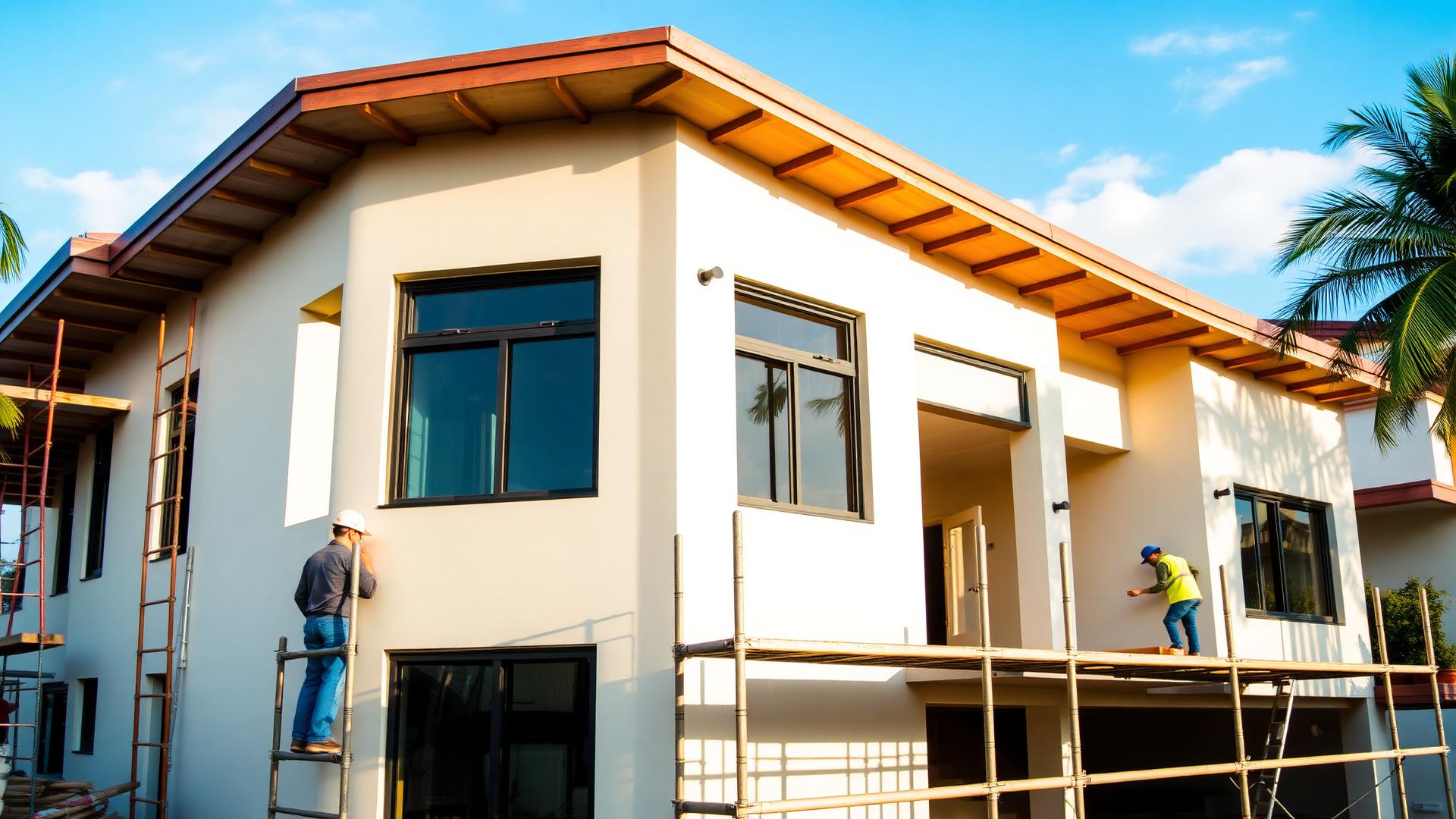 Equipe da Mota Construções em obra residencial